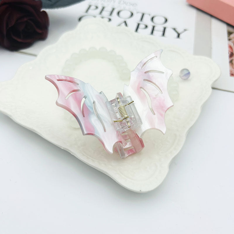 Wholesale Acetate Halloween Bat Hair Clips